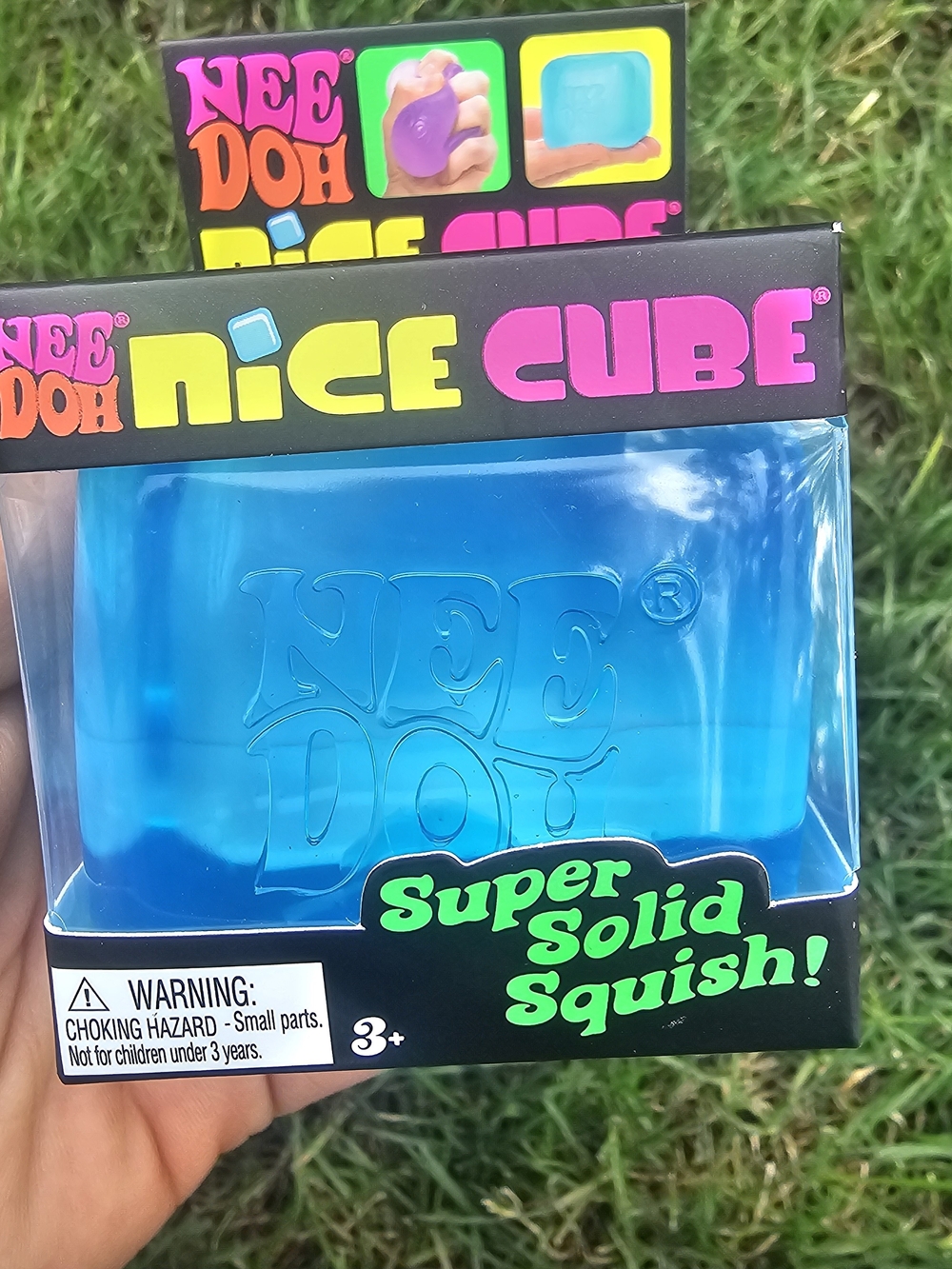 Nice Cube Sensory Squish Toy - Blue